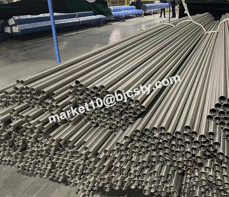 ASTM B338 Seamless Titanium Tubes Gr2 OD25mm Wall 0.5mm for Tubular Heat Exchanger